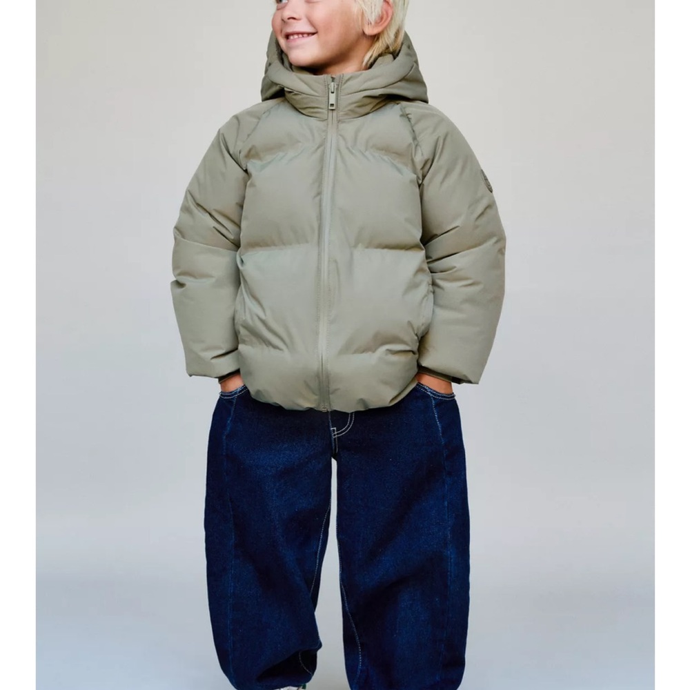 Zara Kids Olive Puffer Jacket - Picture 7 of 7